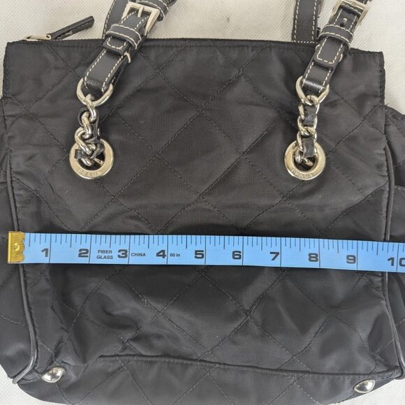 Authentic PRADA Tessuto Nylon Chain Medium Black Shoulder Bag Made in Italy - Picture 13 of 15